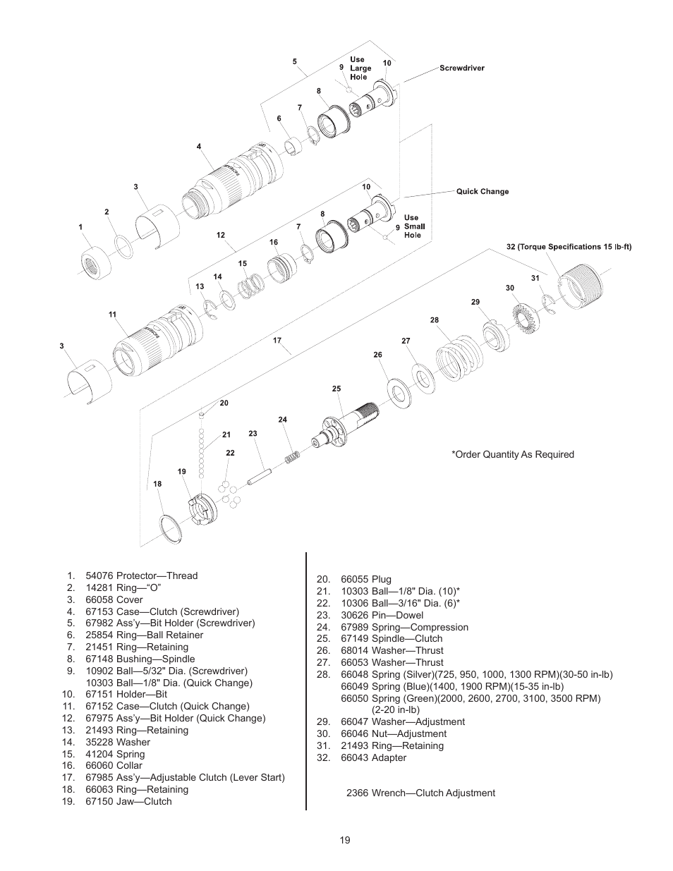 Sioux Tools 1OM User Manual | Page 19 / 23