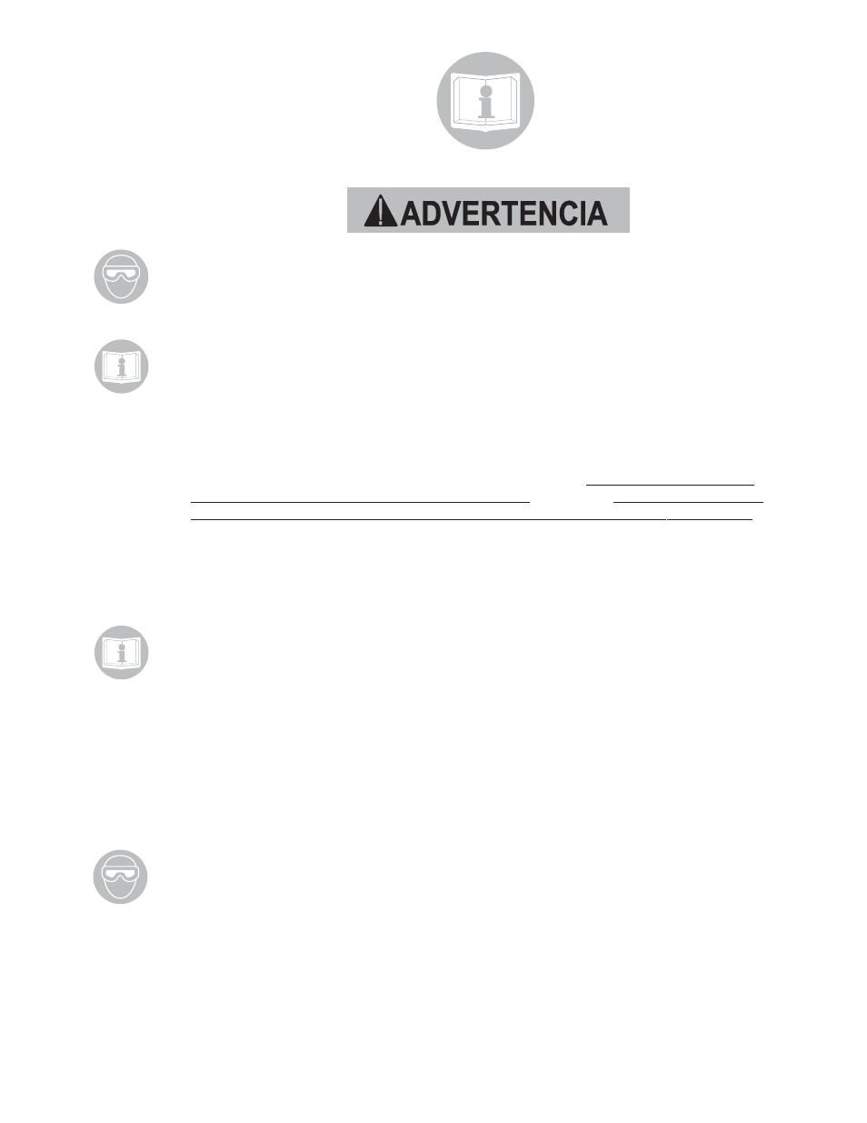 Advertencia | Sioux Tools Air Tools User Manual | Page 30 / 77