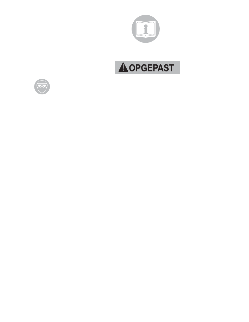 Opgepast | Sioux Tools Air Tools User Manual | Page 59 / 77