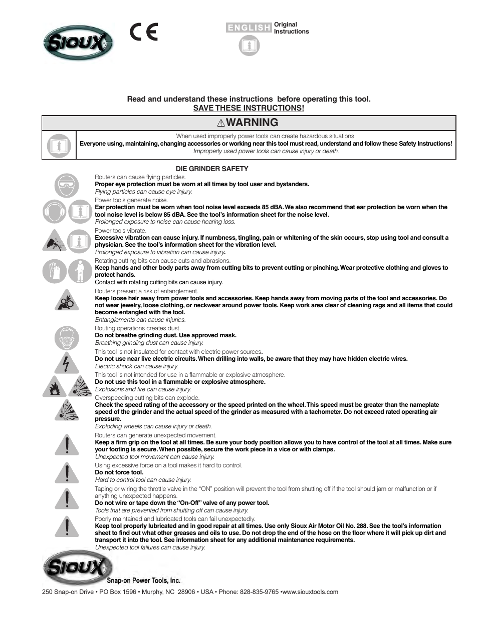 Sioux Tools SRT10S User Manual | 27 pages