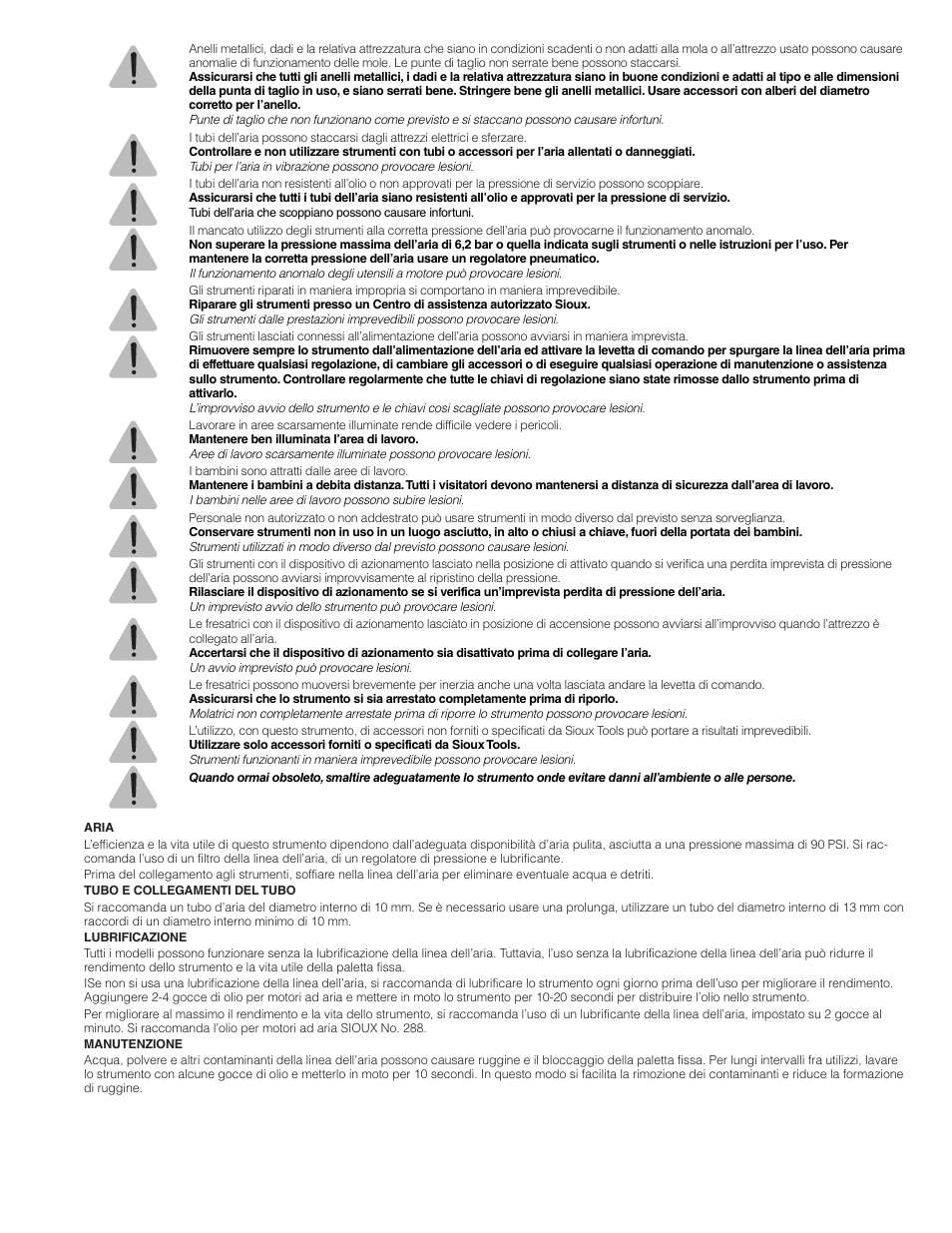 Sioux Tools SRT10S User Manual | Page 11 / 27