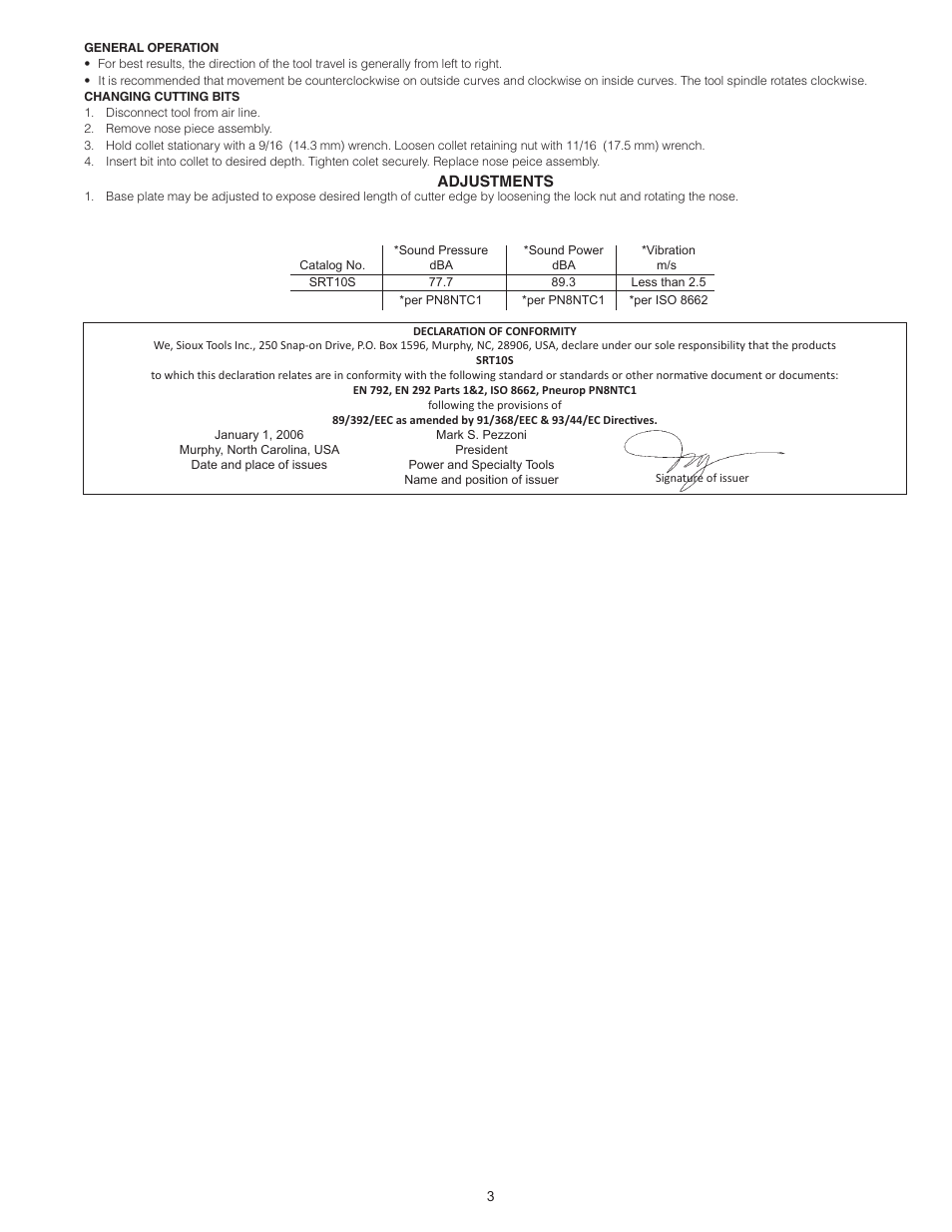 Sioux Tools SRT10S User Manual | Page 3 / 27