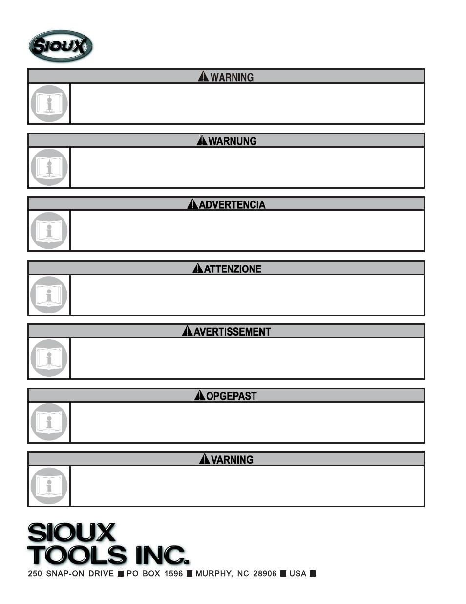 Sioux Tools RT8AS User Manual | Page 10 / 10