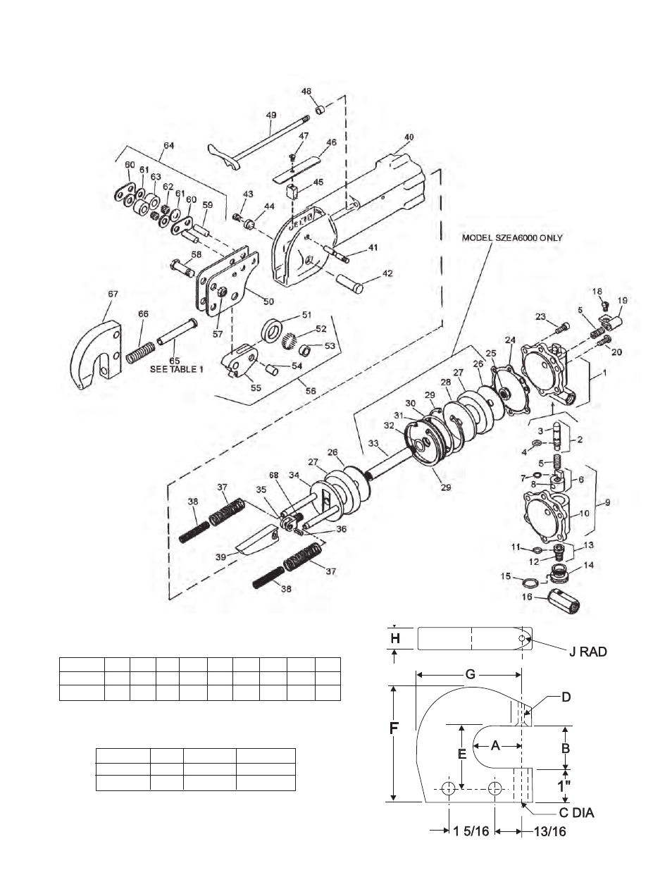 Serial “a | Sioux Tools SZEA7000 User Manual | Page 22 / 27