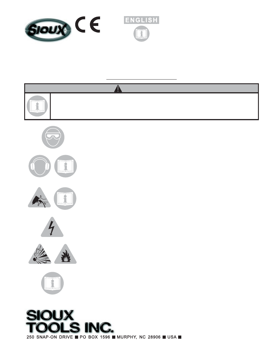 Sioux Tools SZEA8000 User Manual | 34 pages