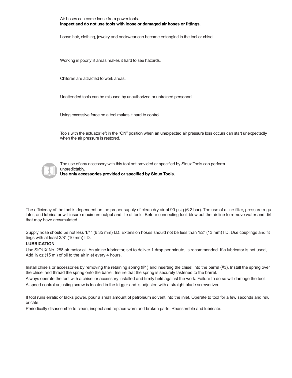 Sioux Tools 270A-4 User Manual | Page 2 / 5