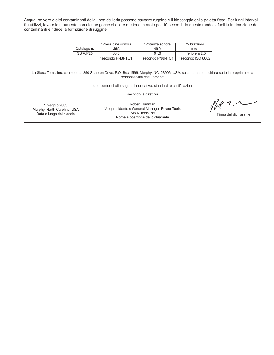 Sioux Tools SSR6P25 User Manual | Page 12 / 25