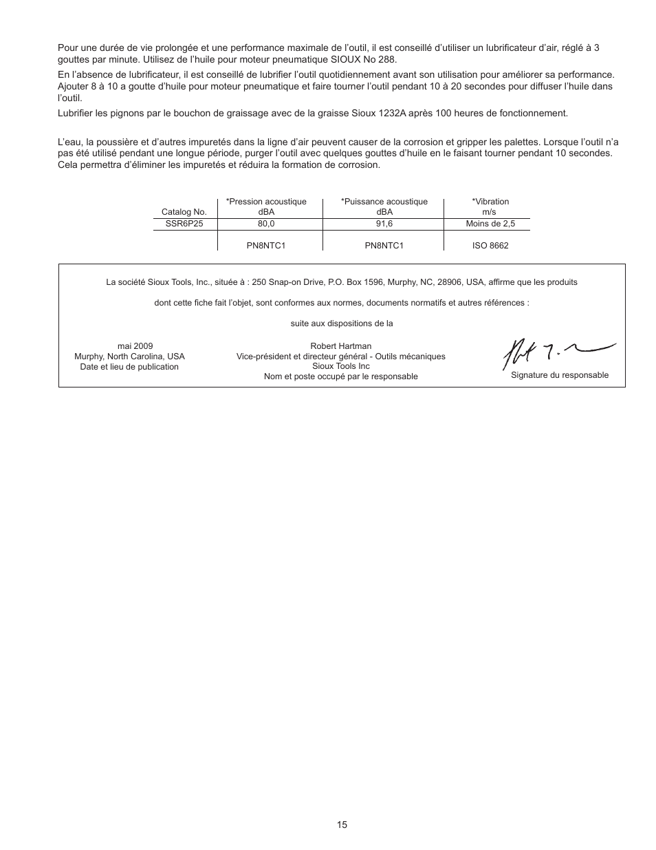 Sioux Tools SSR6P25 User Manual | Page 15 / 25