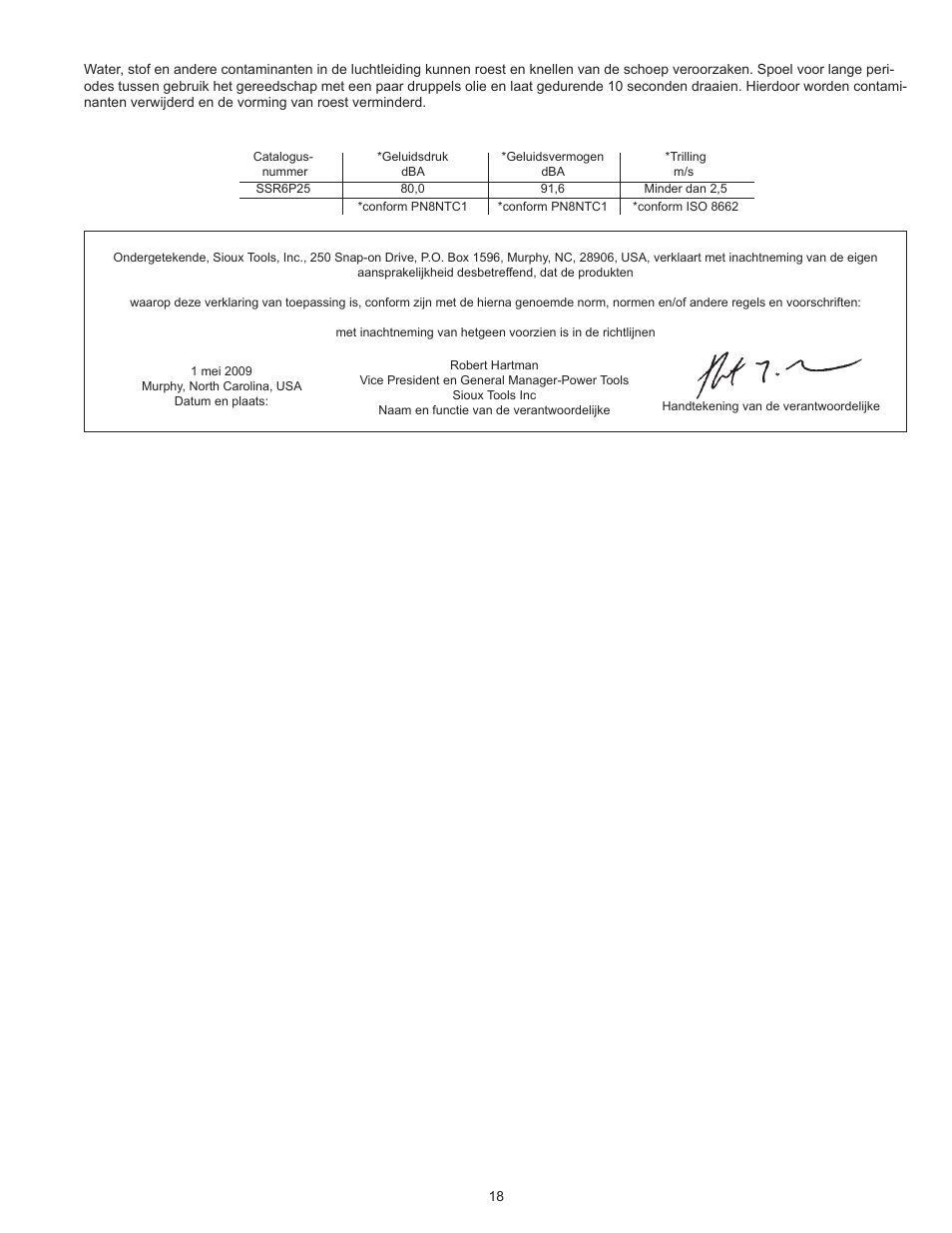 Sioux Tools SSR6P25 User Manual | Page 18 / 25