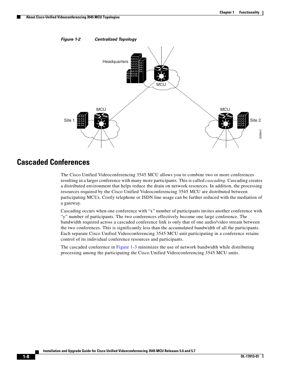 Cascaded conferences | Cisco 3545 MCU User Manual | Page 14 / 56