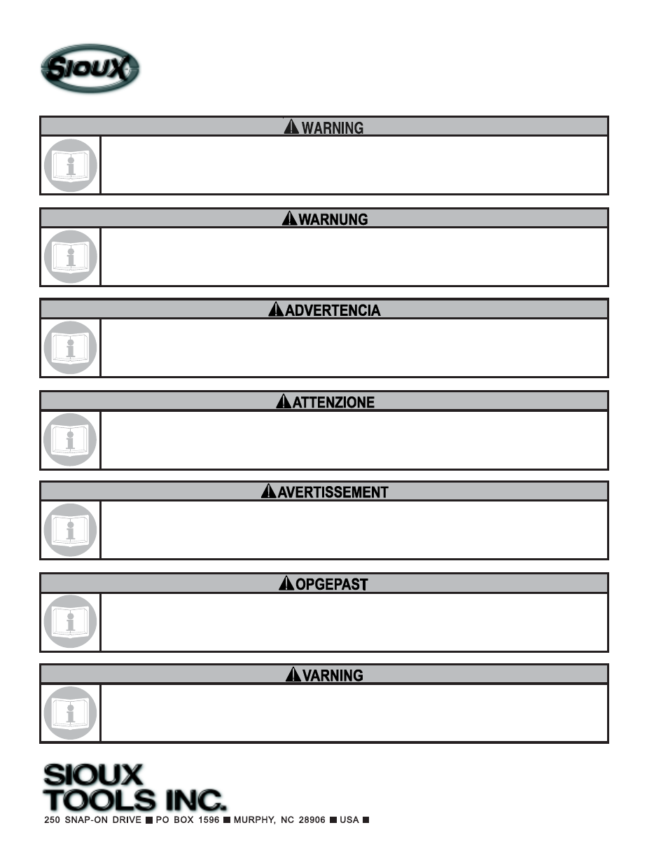 Sioux Tools ST2L1410 User Manual | Page 32 / 32