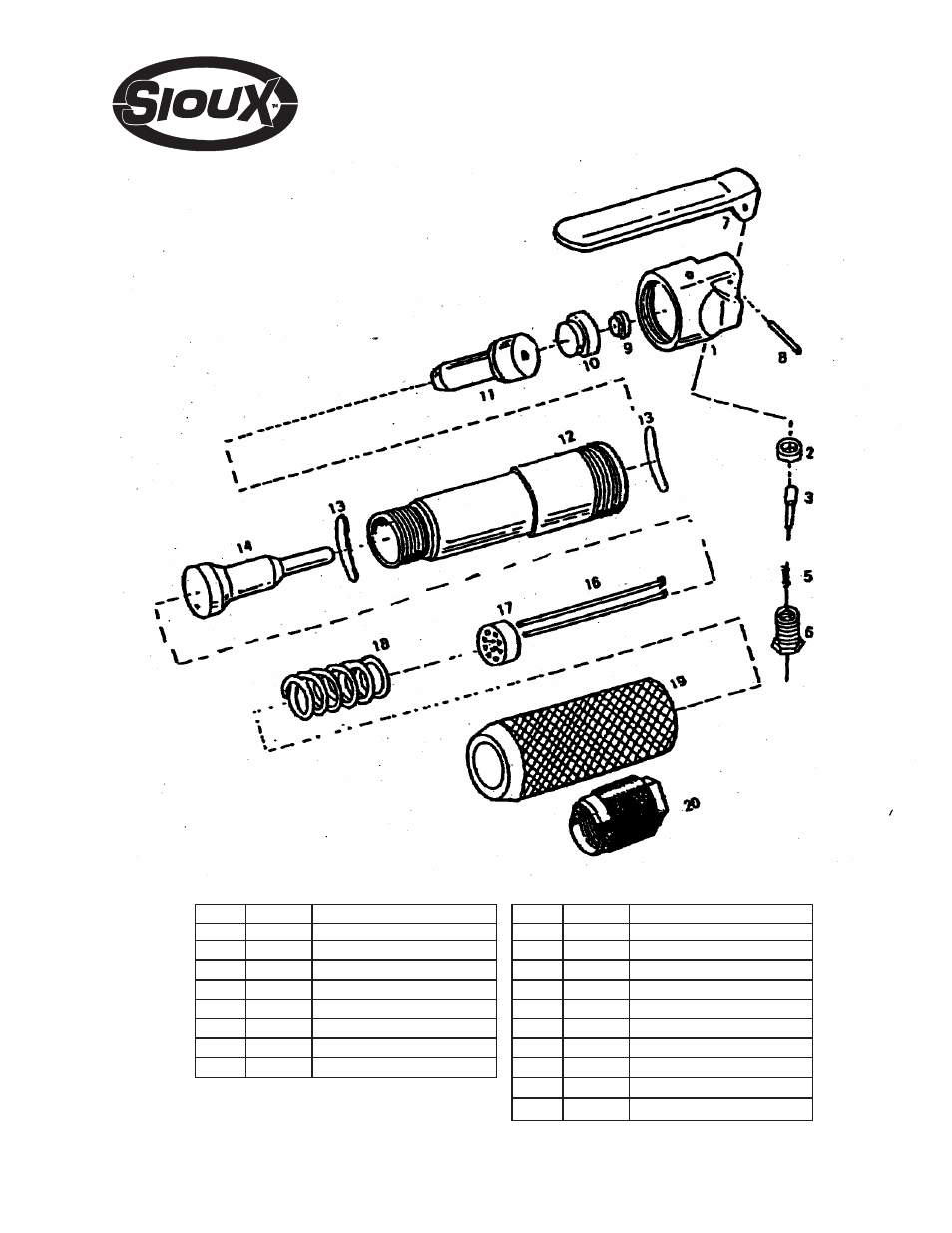 Short needle scaler | Sioux Tools 5263 User Manual | Page 3 / 4