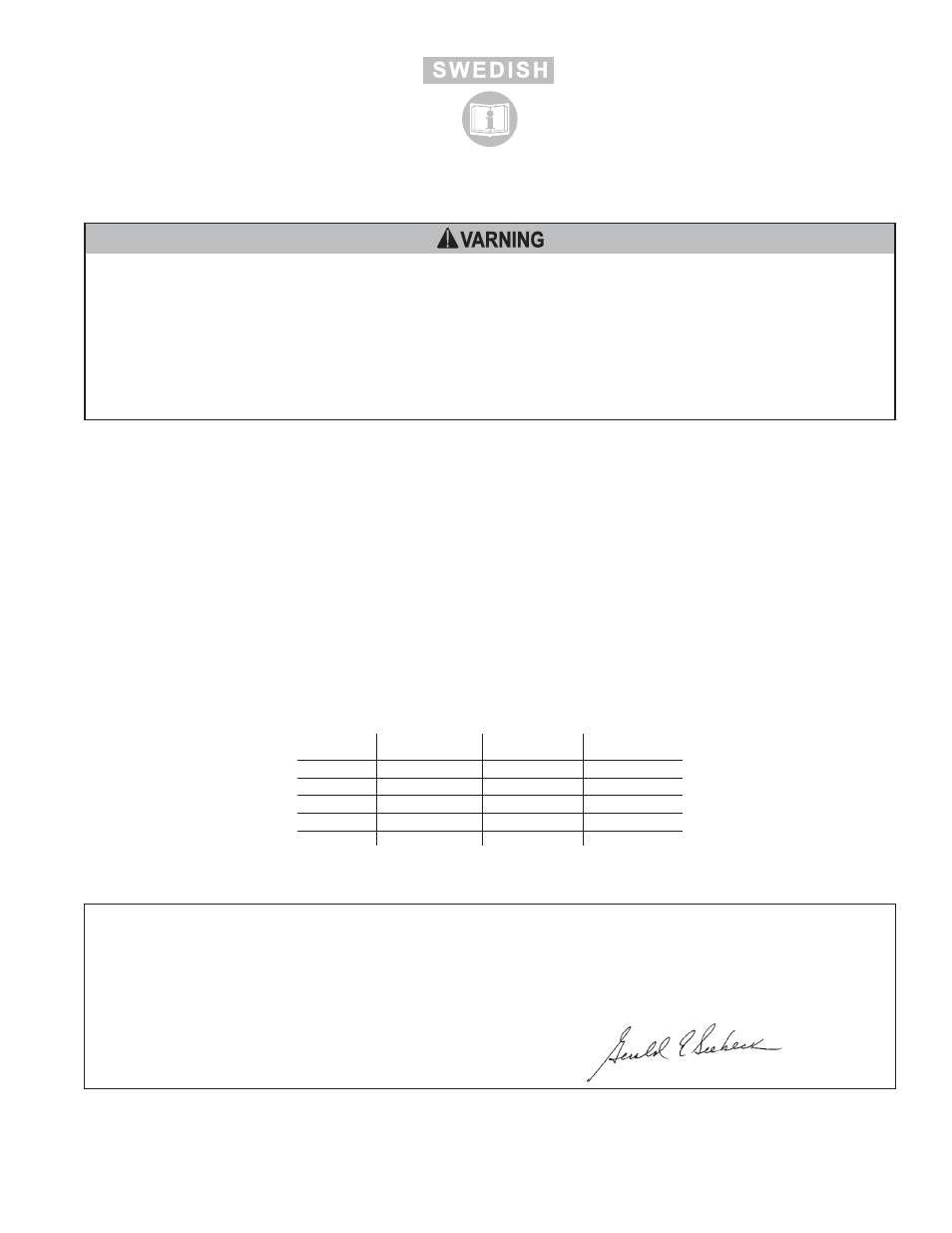 Varning | Sioux Tools 1296L User Manual | Page 7 / 8