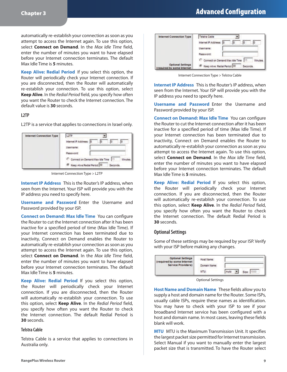 Advanced configuration | Cisco WRT110 User Manual | Page 10 / 48
