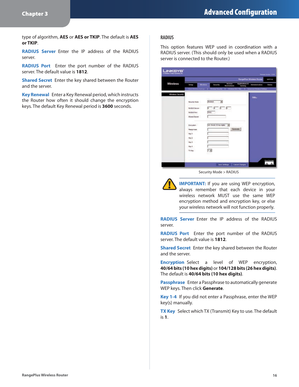 Advanced configuration | Cisco WRT110 User Manual | Page 17 / 48