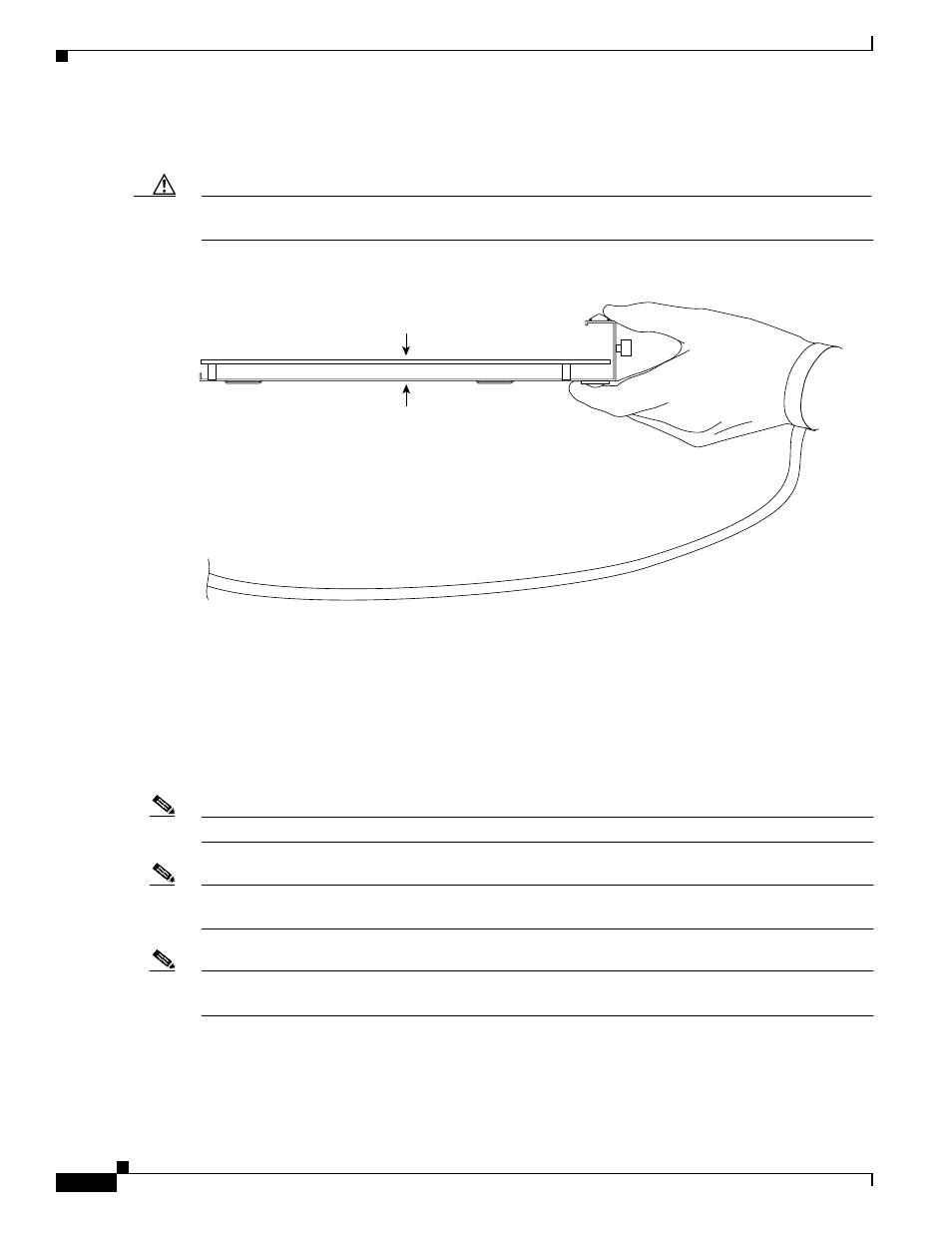 Handling line cards, Online insertion and removal | Cisco 7300-6T3 User Manual | Page 32 / 54