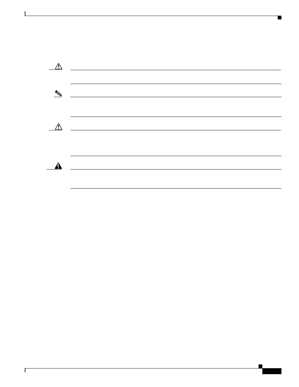 Warnings and cautions, Line card removal and installation | Cisco 7300-6T3 User Manual | Page 33 / 54