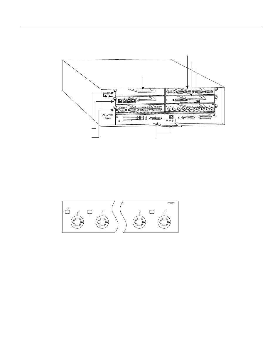 5efl port adapter leds, Port adapter slot 0, En rx 0 4 tx rx tx | Cisco 10BASE-FL User Manual | Page 10 / 40