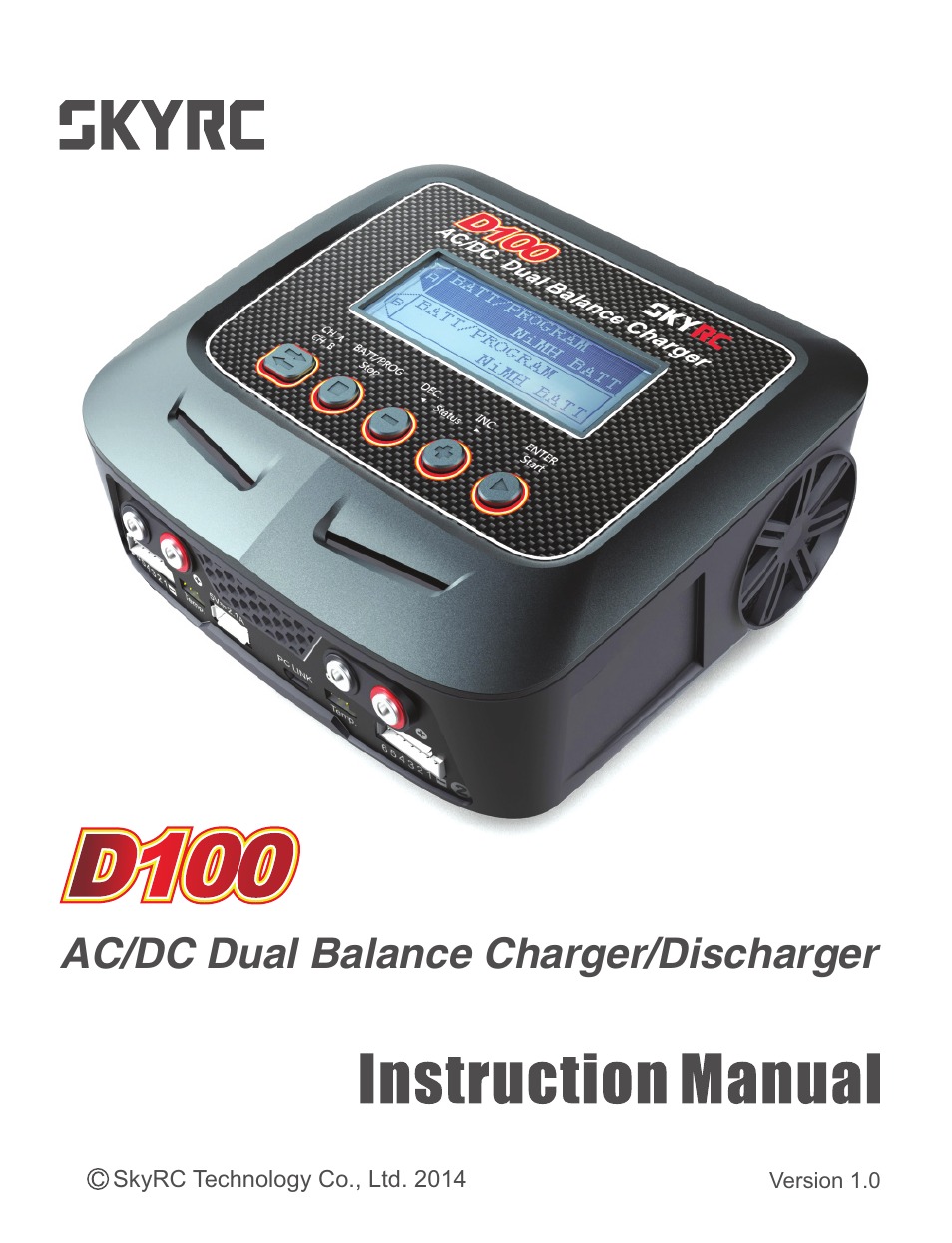 SkyRC D100 Charger User Manual | 30 pages