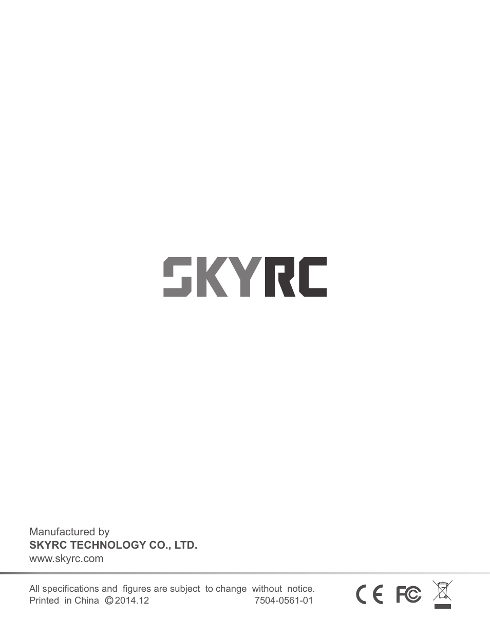 页 30 | SkyRC D100 Charger User Manual | Page 30 / 30