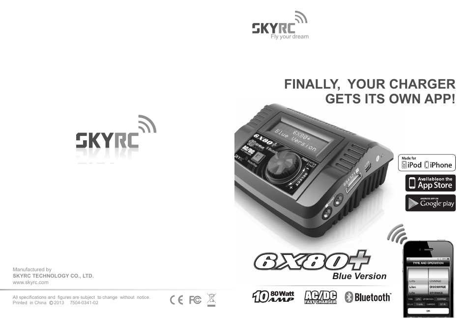SkyRC 6x80+ Blue Version Charger User Manual | 22 pages