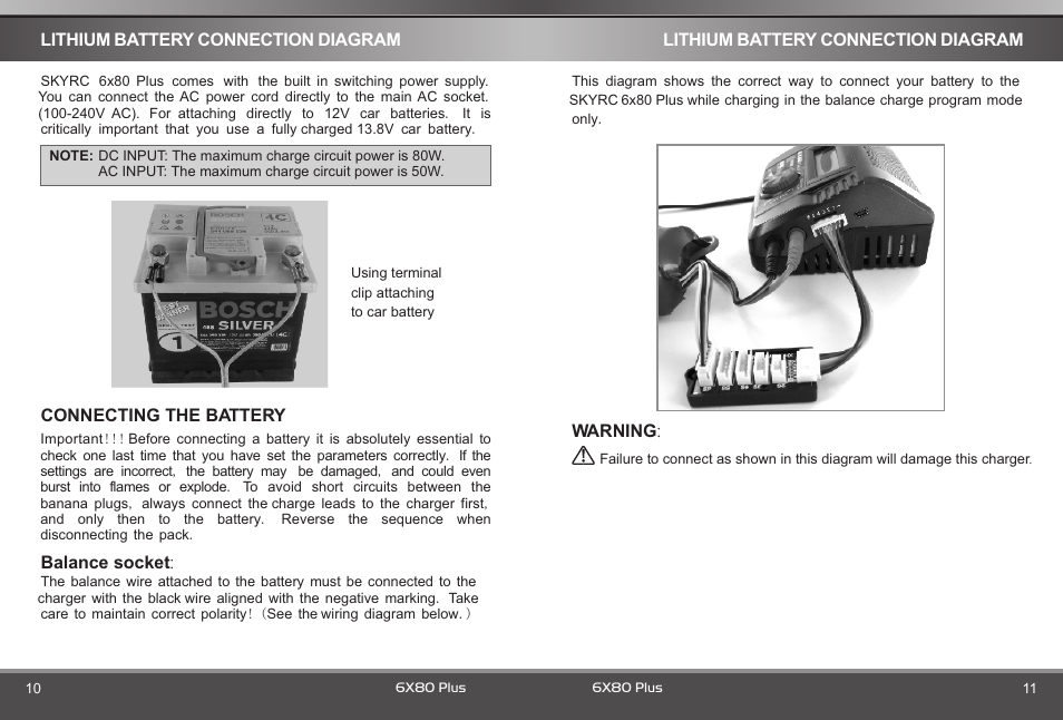 SkyRC 6x80+ Blue Version Charger User Manual | Page 7 / 22