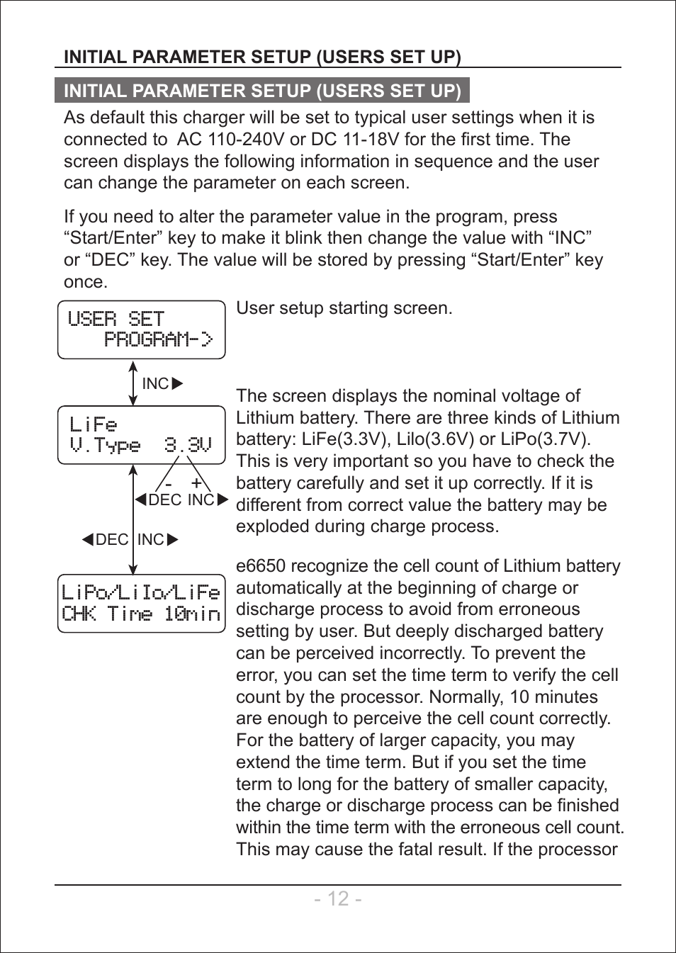 SkyRC e6650 User Manual | Page 13 / 28