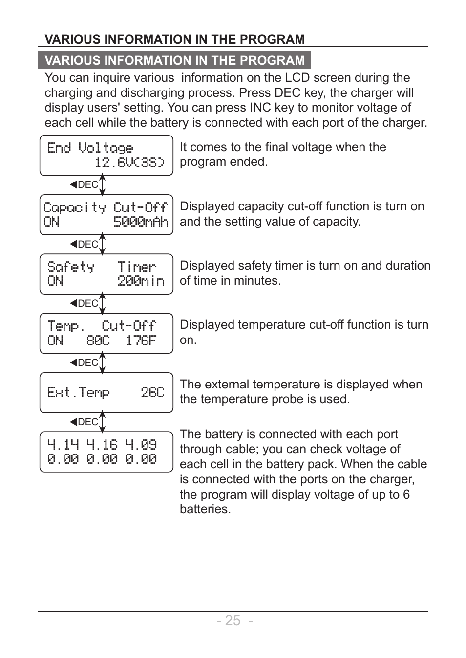 SkyRC e6650 User Manual | Page 26 / 28