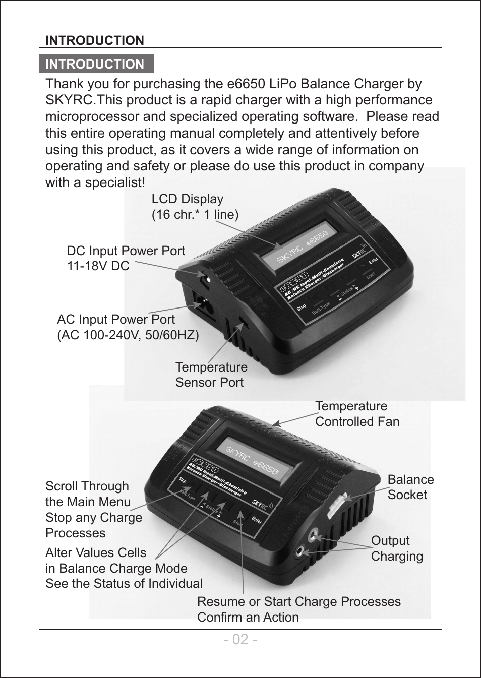 SkyRC e6650 User Manual | Page 3 / 28