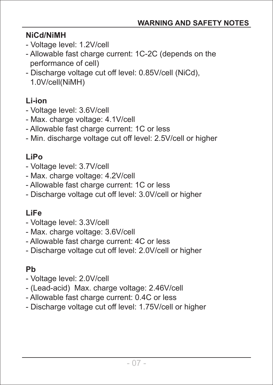 SkyRC e6650 User Manual | Page 8 / 28