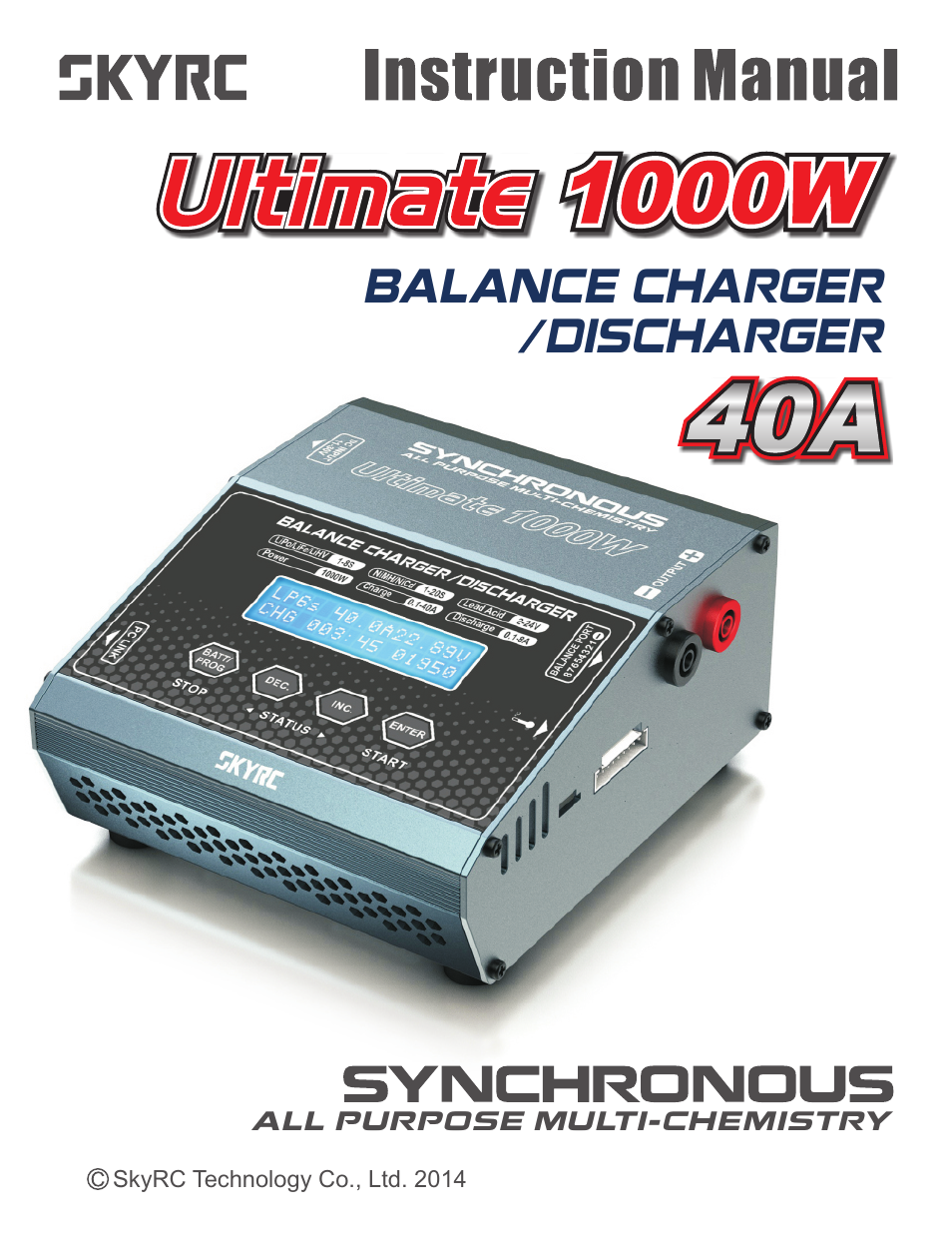 SkyRC SKYRC1000W Charger User Manual | 32 pages