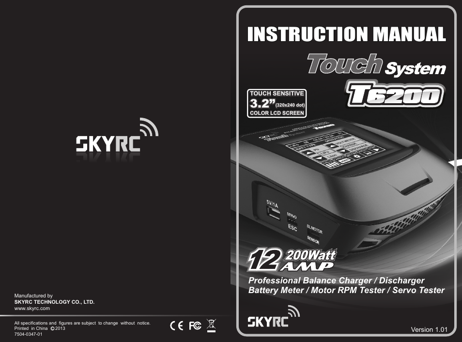 SkyRC T6200 Charger User Manual | 14 pages