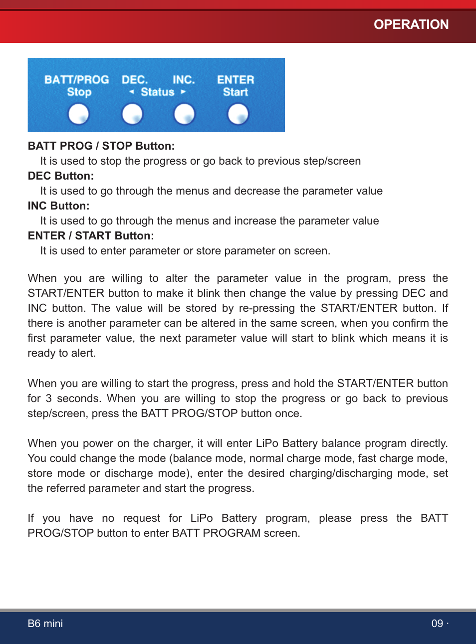 页 11 | SkyRC iMAX B6 Mini Charger User Manual | Page 11 / 28