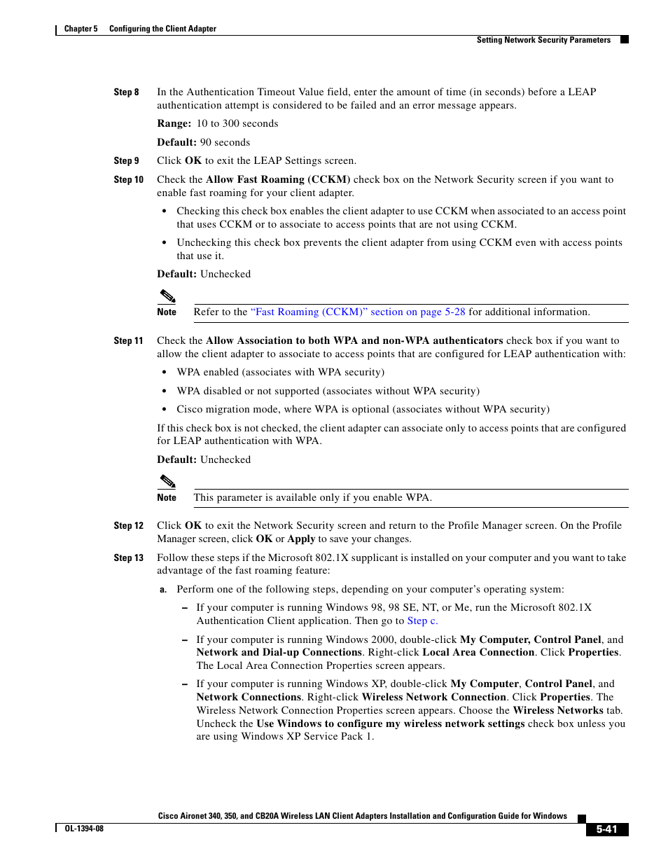 Step 10, Step 13 | Cisco 340 User Manual | Page 41 / 62