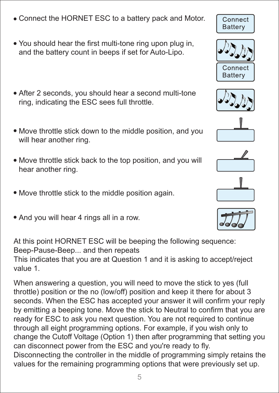 SkyRC Hornet 60A ESC for Air User Manual | Page 5 / 10