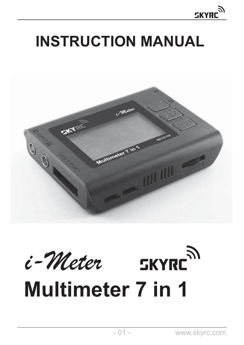 SkyRC Multimeter User Manual | 16 pages