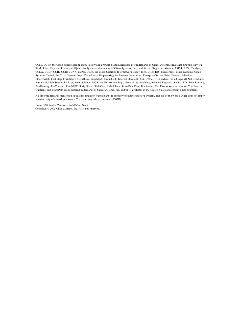 Cisco 1700 User Manual | Page 3 / 88