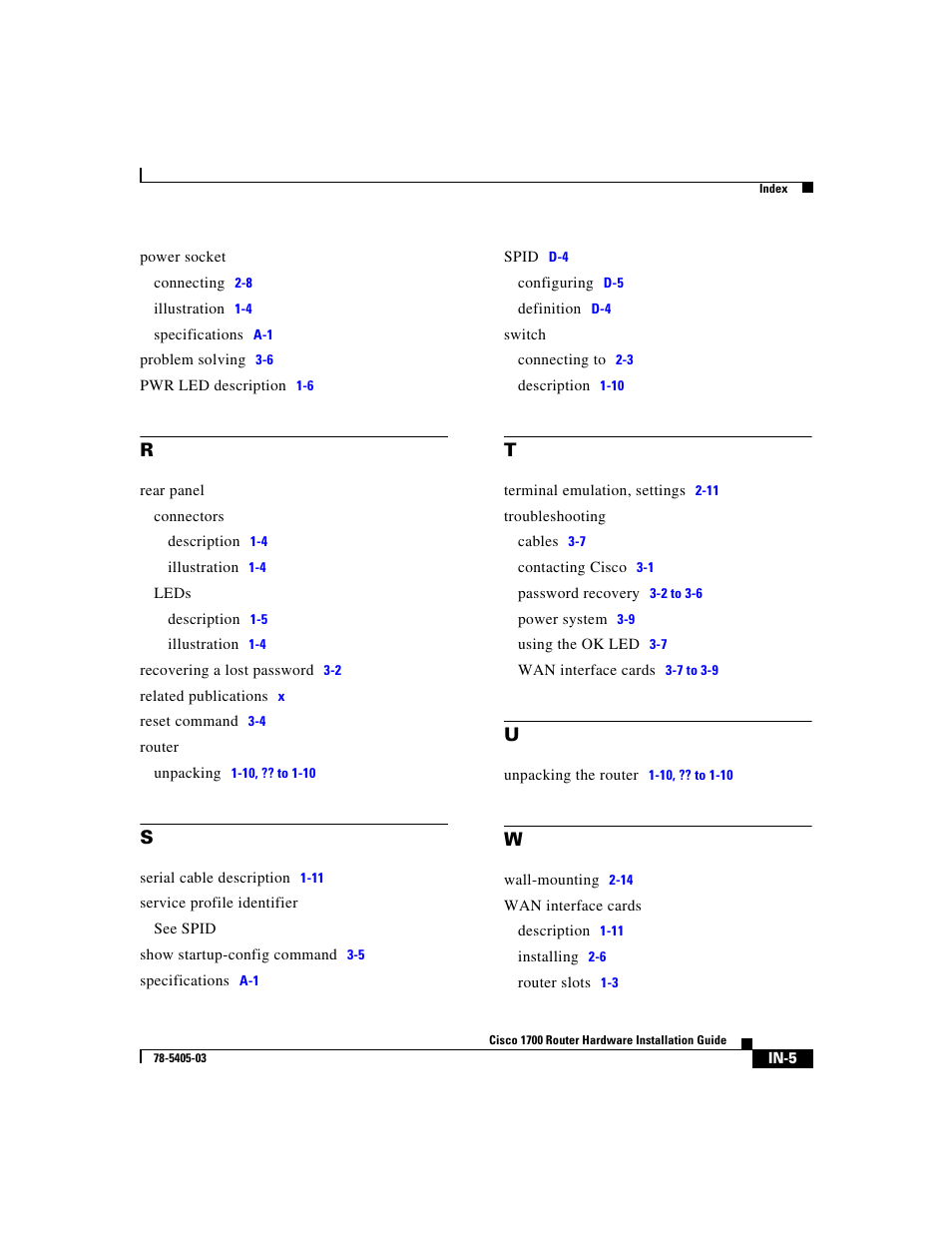 Cisco 1700 User Manual | Page 87 / 88