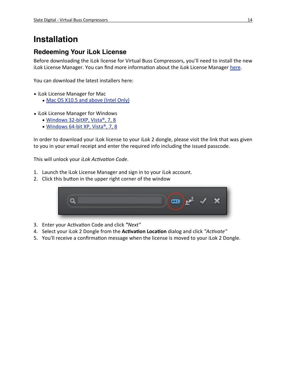 Installation | Slate Digital Virtual Buss Compressors User Manual | Page 14 / 18