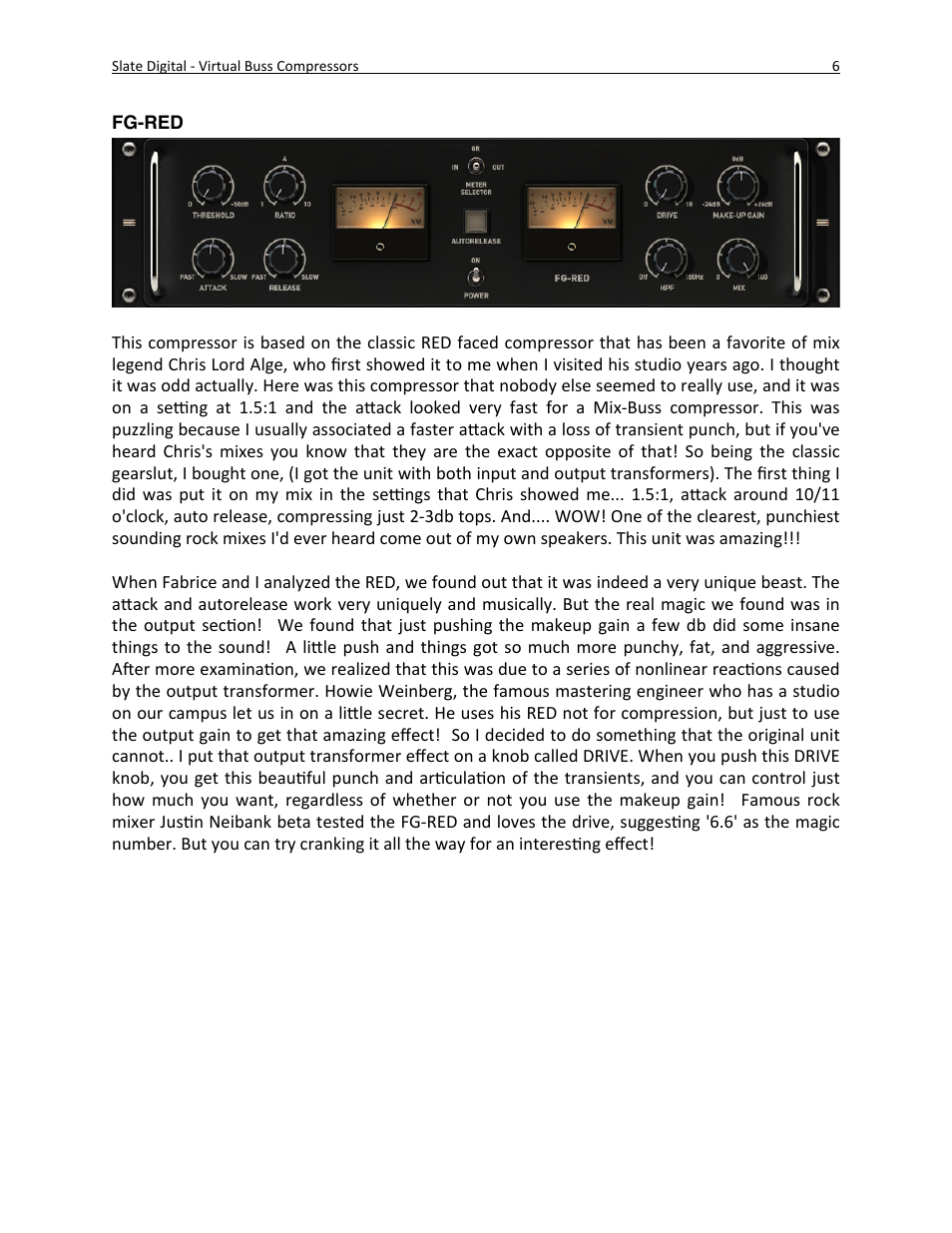 Slate Digital Virtual Buss Compressors User Manual | Page 6 / 18