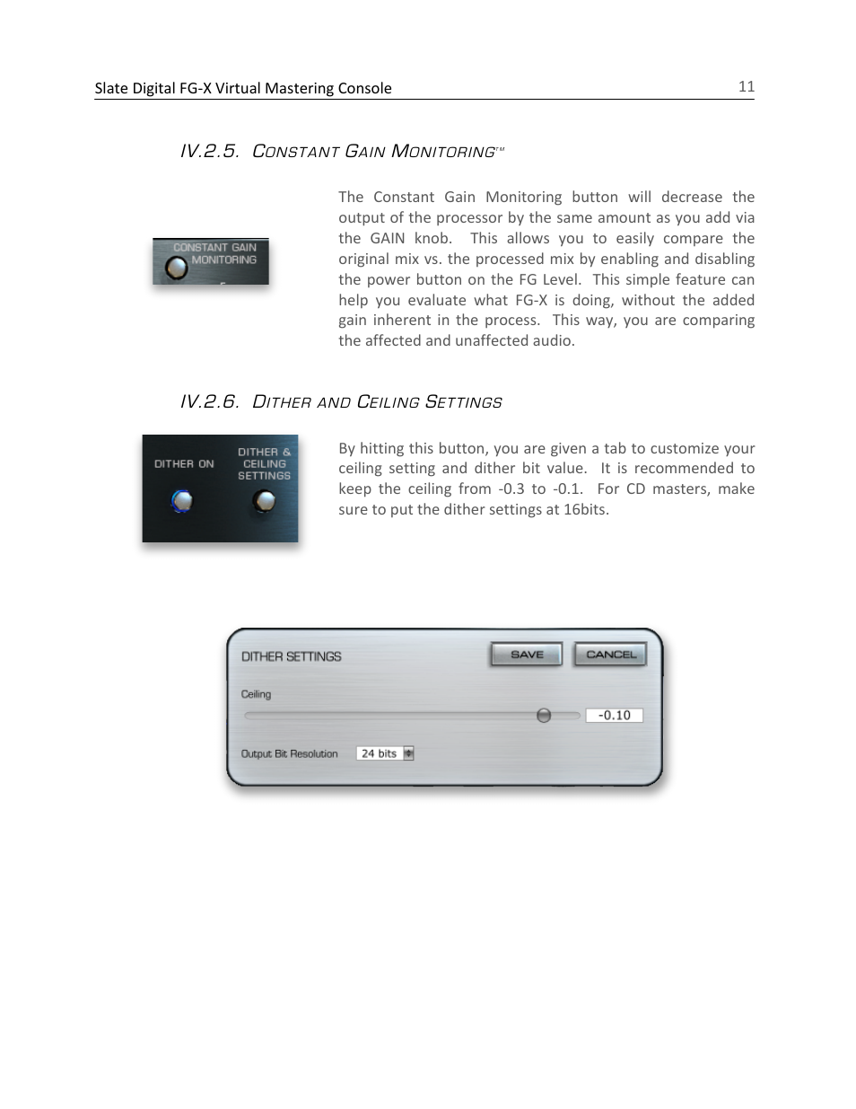 Slate Digital FG-X Virtual Mastering Processor User Manual | Page 11 / 21