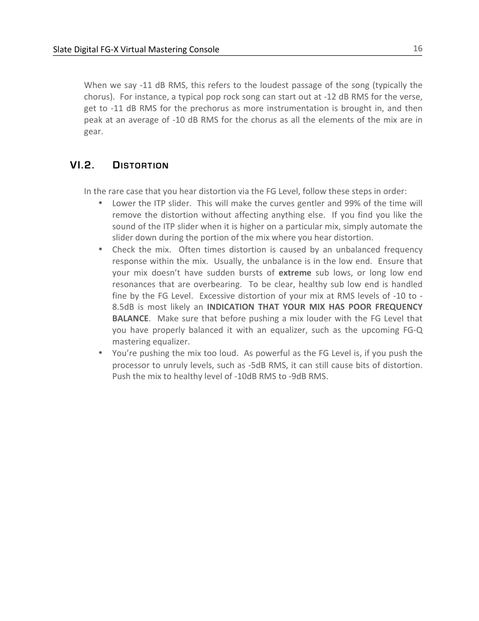 Slate Digital FG-X Virtual Mastering Processor User Manual | Page 16 / 21