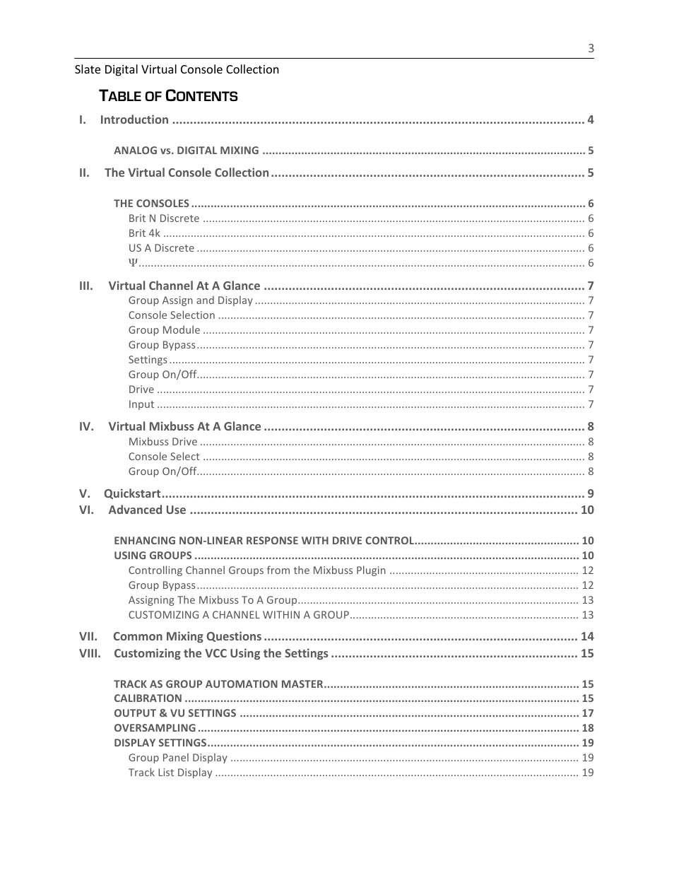 Slate Digital The Virtual Console Collection User Manual | Page 3 / 23