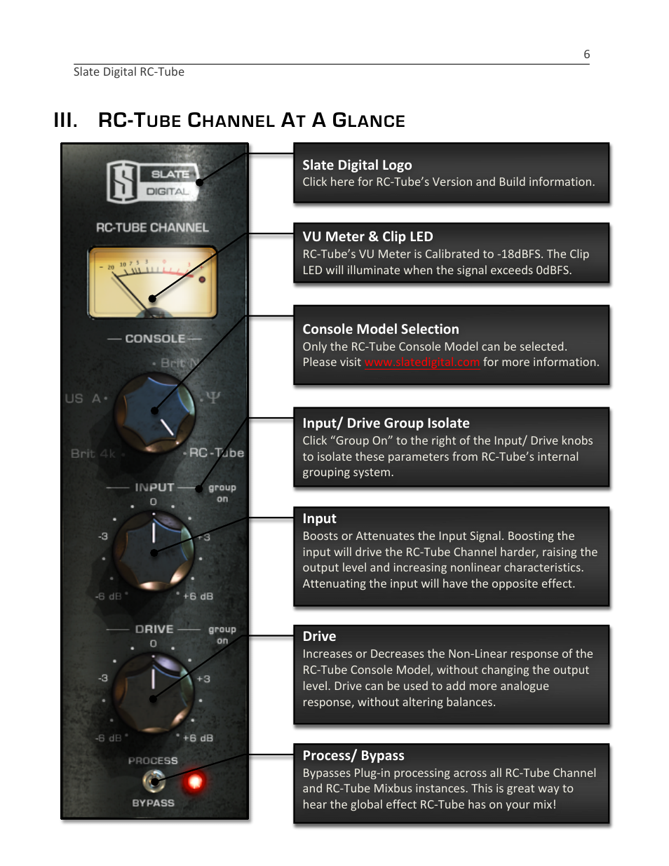 Iii. rc-t | Slate Digital RC-Tube User Manual | Page 6 / 12