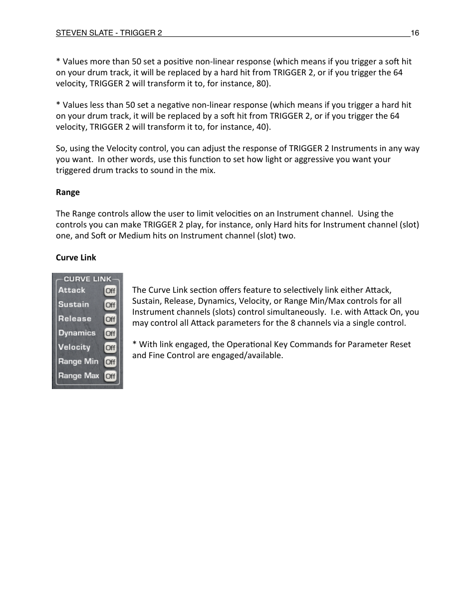 Slate Digital Trigger Advanced Drum Replacer User Manual | Page 16 / 19