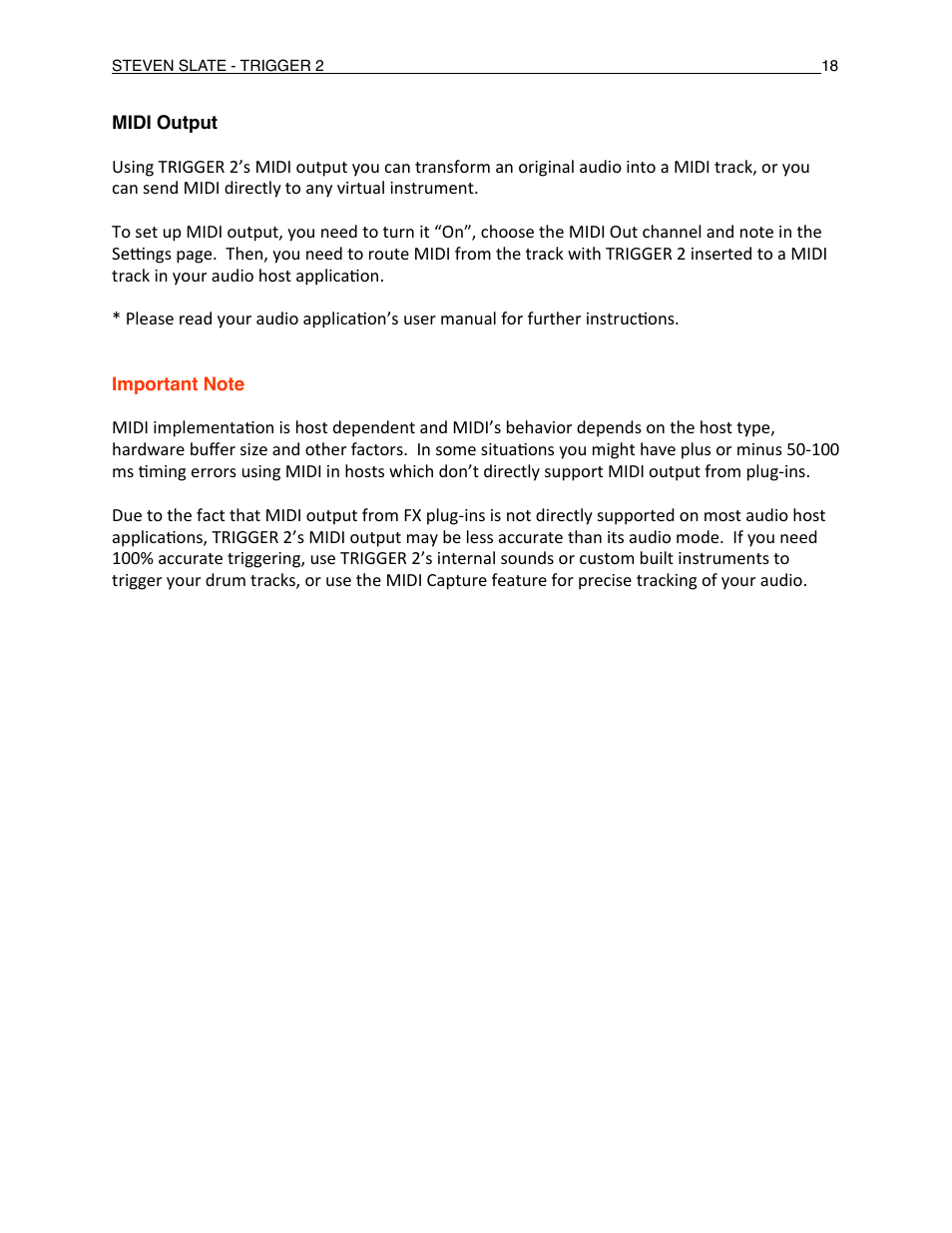 Slate Digital Trigger Advanced Drum Replacer User Manual | Page 18 / 19