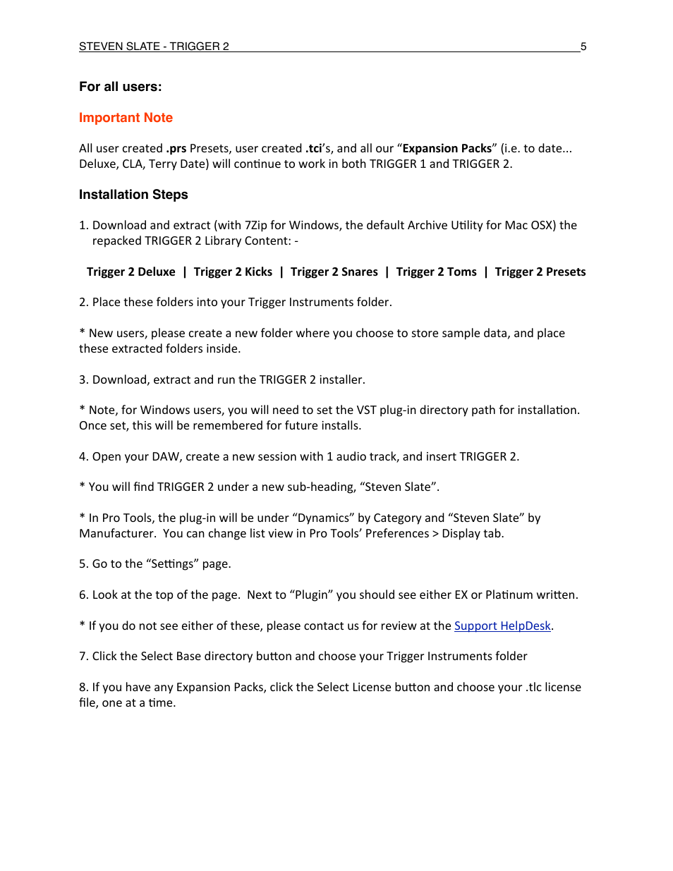 Slate Digital Trigger Advanced Drum Replacer User Manual | Page 5 / 19