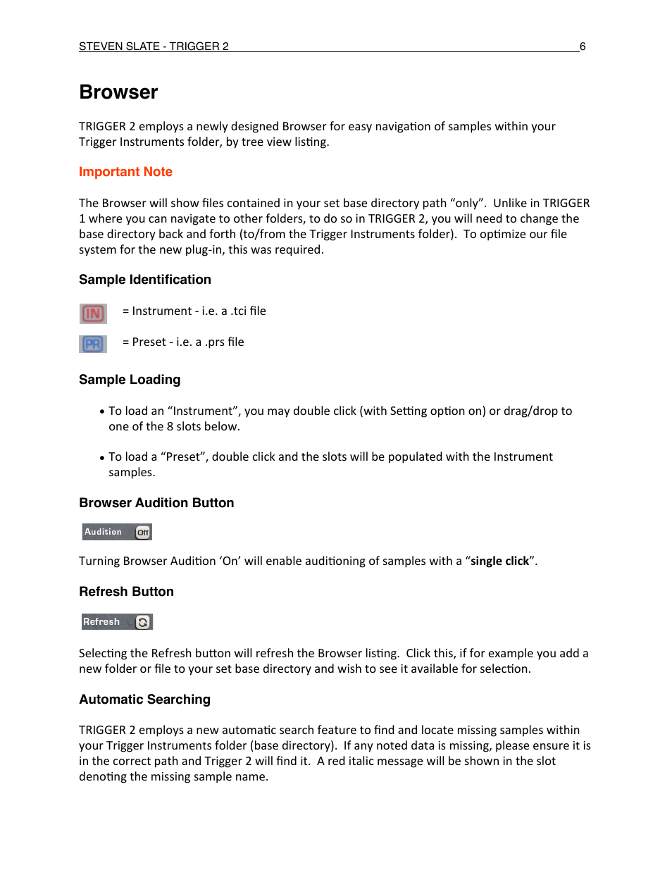 Browser | Slate Digital Trigger Advanced Drum Replacer User Manual | Page 6 / 19