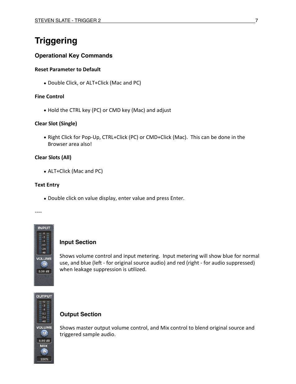 Triggering | Slate Digital Trigger Advanced Drum Replacer User Manual | Page 7 / 19