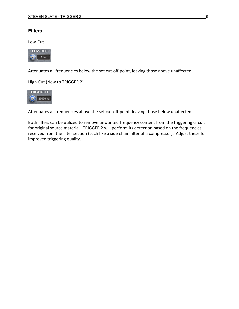 Slate Digital Trigger Advanced Drum Replacer User Manual | Page 9 / 19